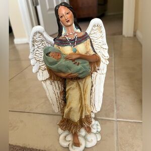 Native American Angel Figurine Statue